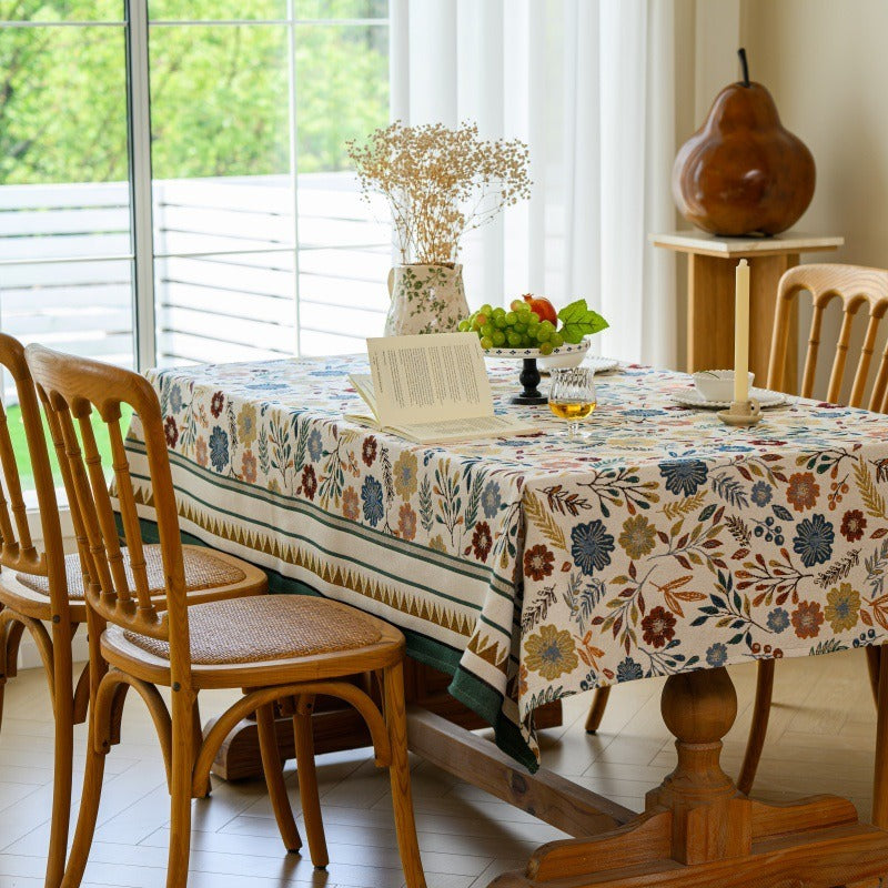 Rustic Flower Cluster Tablecloth