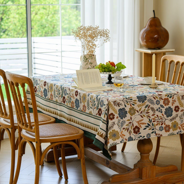 Rustic Flower Cluster Tablecloth