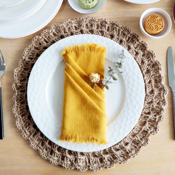 Tassel Cotton & Linen Napkin Set