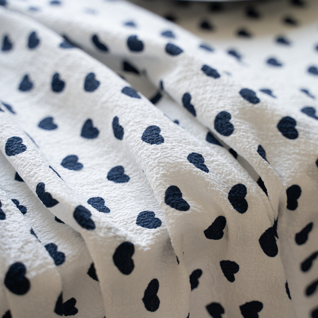 Heart Polka Dots Table Cloth
