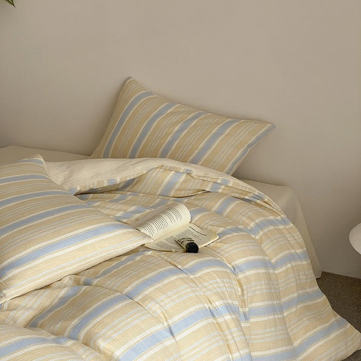 Springtime Striped Bedding Set