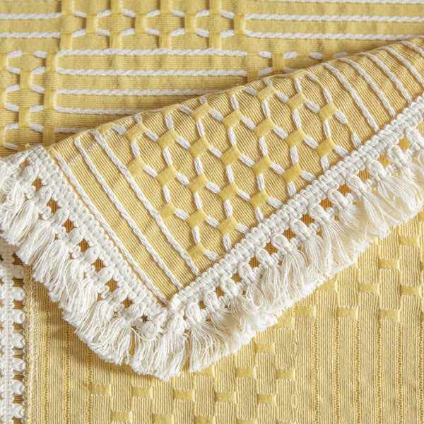 Vintage Geo Weave Tablecloth