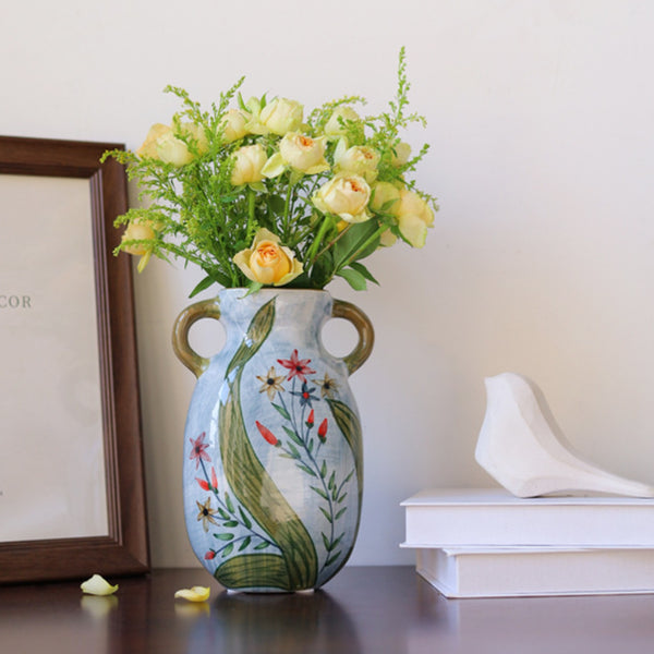 Fiesta Ceramic Pitcher Vase