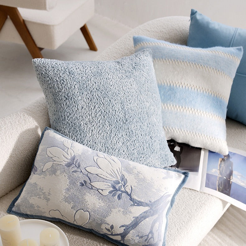 Blue Floral Cushoin