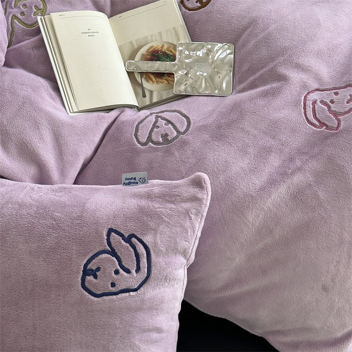Warm Bunny Bedding Set Collection