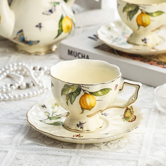 Lemon Garden Teapot & Cup Set