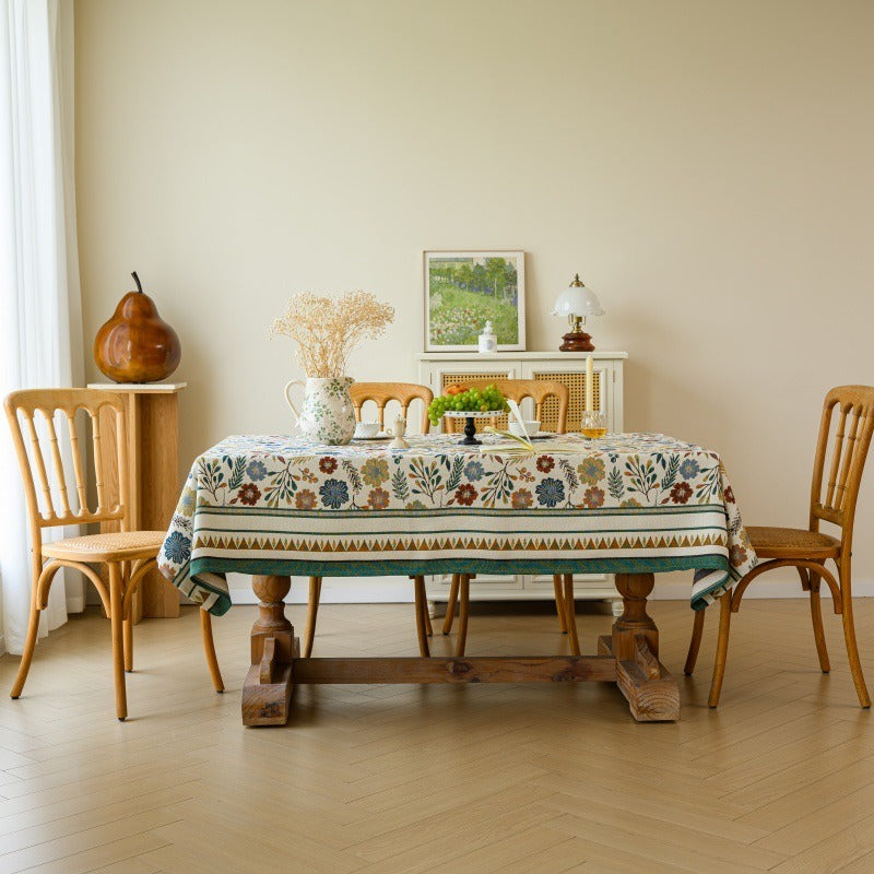 Rustic Flower Cluster Tablecloth