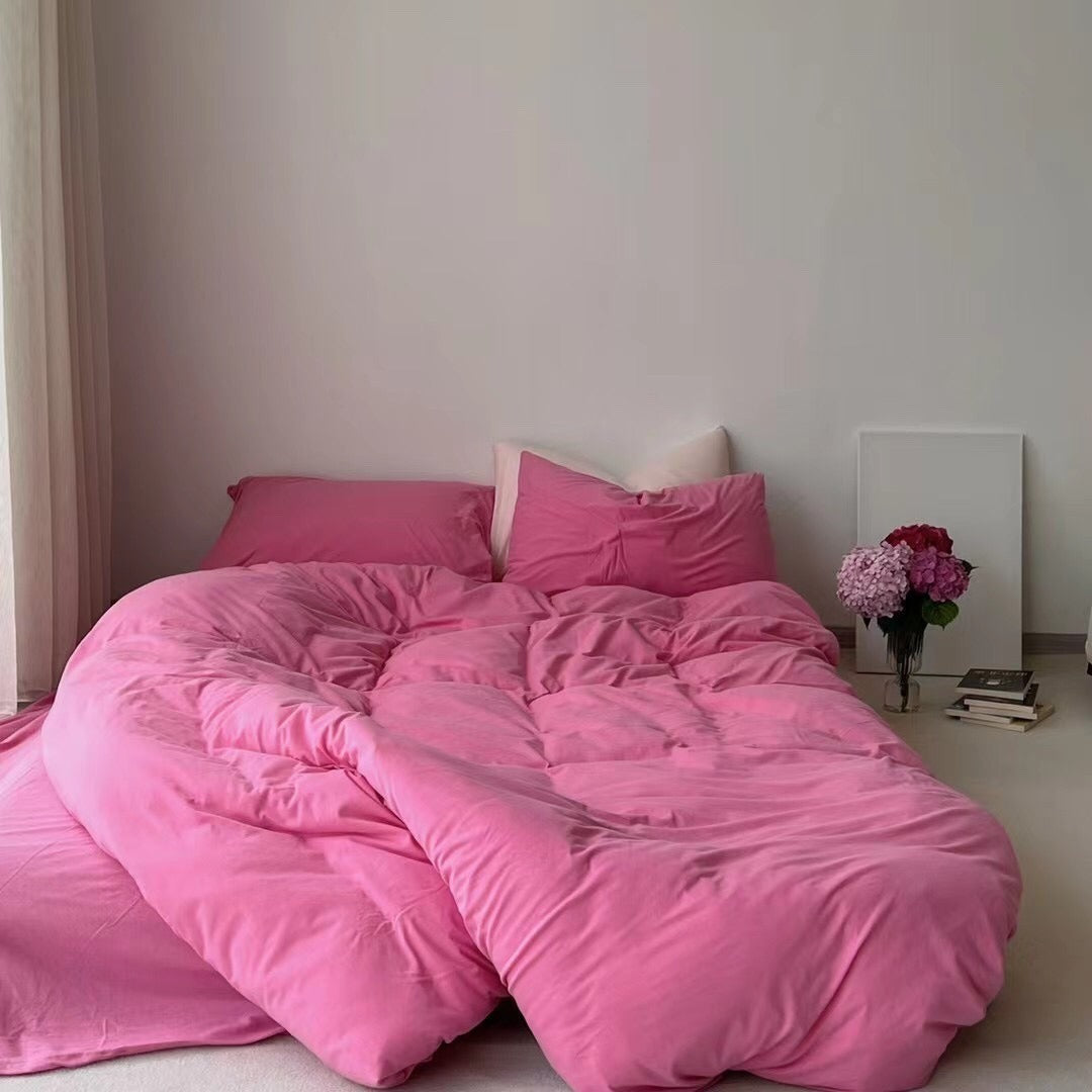 Blushing Rose Jersey Cotton Pillowcase