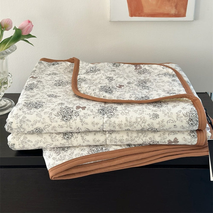 Rose Land Summer Quilted Blanket