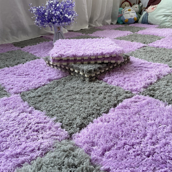 Fluffy Puzzle Tile Set - Moonlit Lavender
