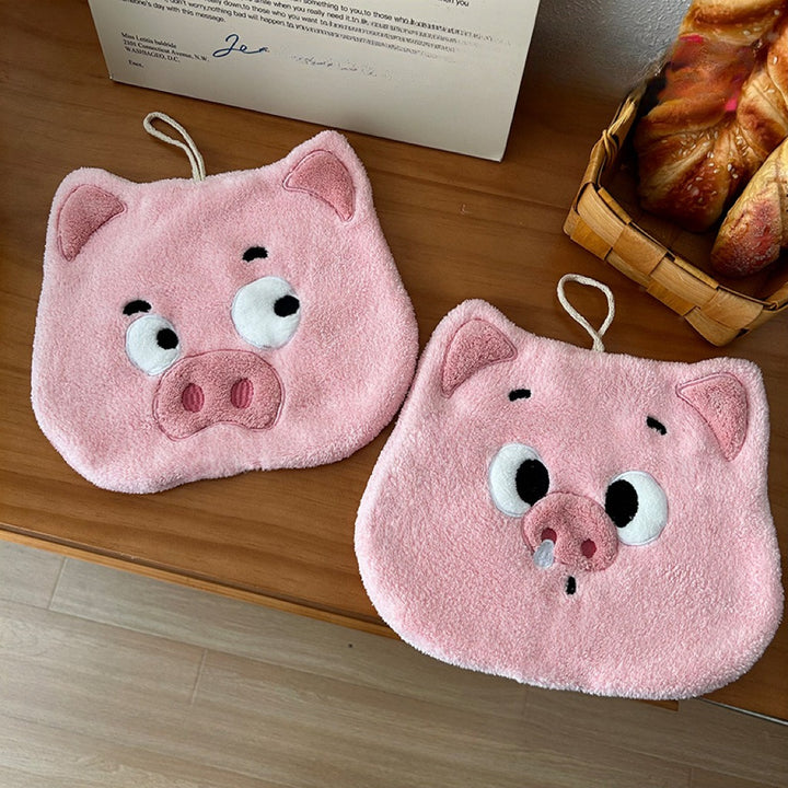 Piggy Party Pal Hanging Hand Towel Set