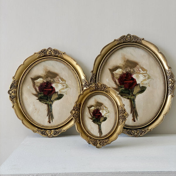 Vintage Gold Filigree Oval Frame