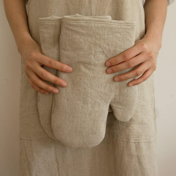 Japanese Linen Oven Mitts