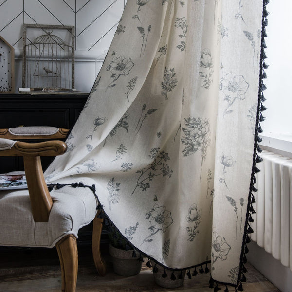Grey Garden Curtain