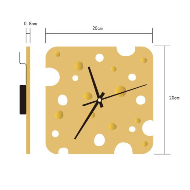 Swiss Cheese Ceramic Wall Clock