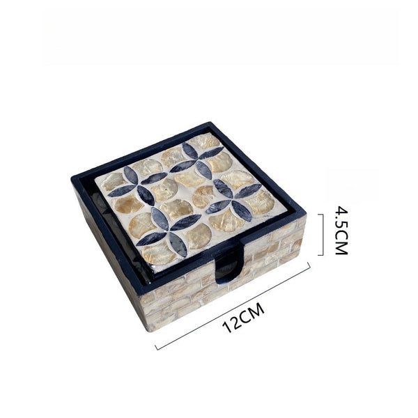 Pearl Shell Coaster Set