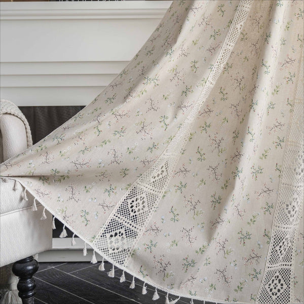 Wild Floral Lace Curtain
