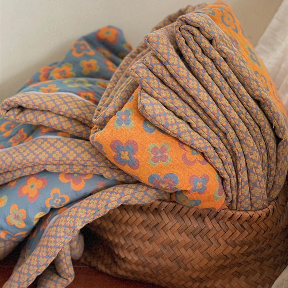 Kaleidoscope Summer Quilted Blanket