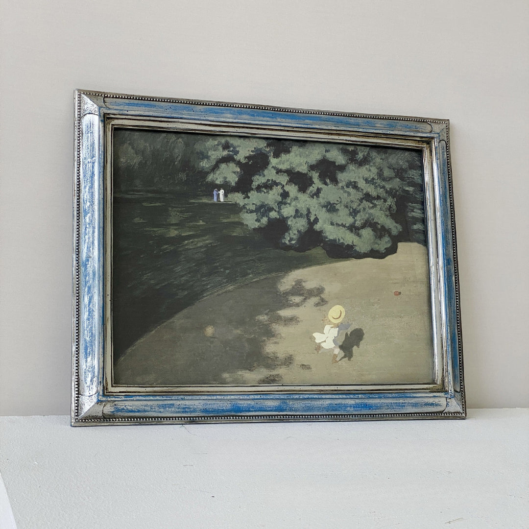 Blue Old World  Wall Frame