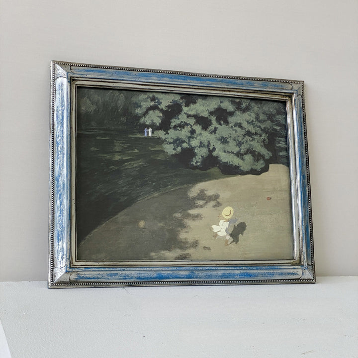 Blue Old World  Wall Frame