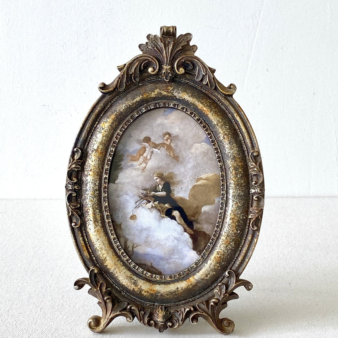 French Vintage Oval Frame