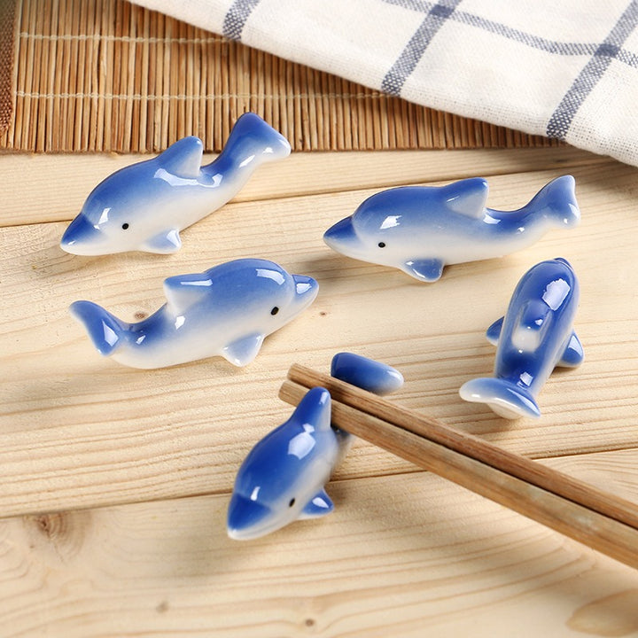 Dolphin Chopstick Holder Set
