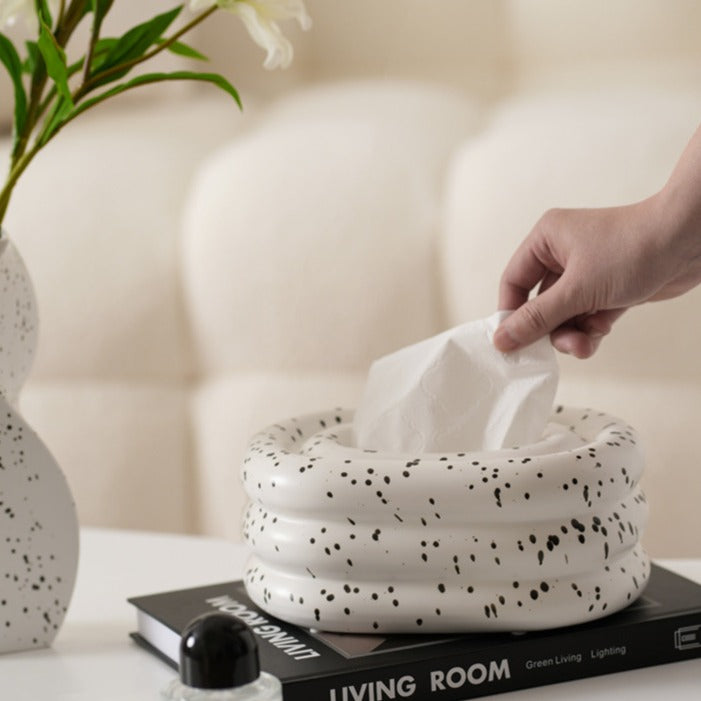 Puff Ceramic Tissue Box