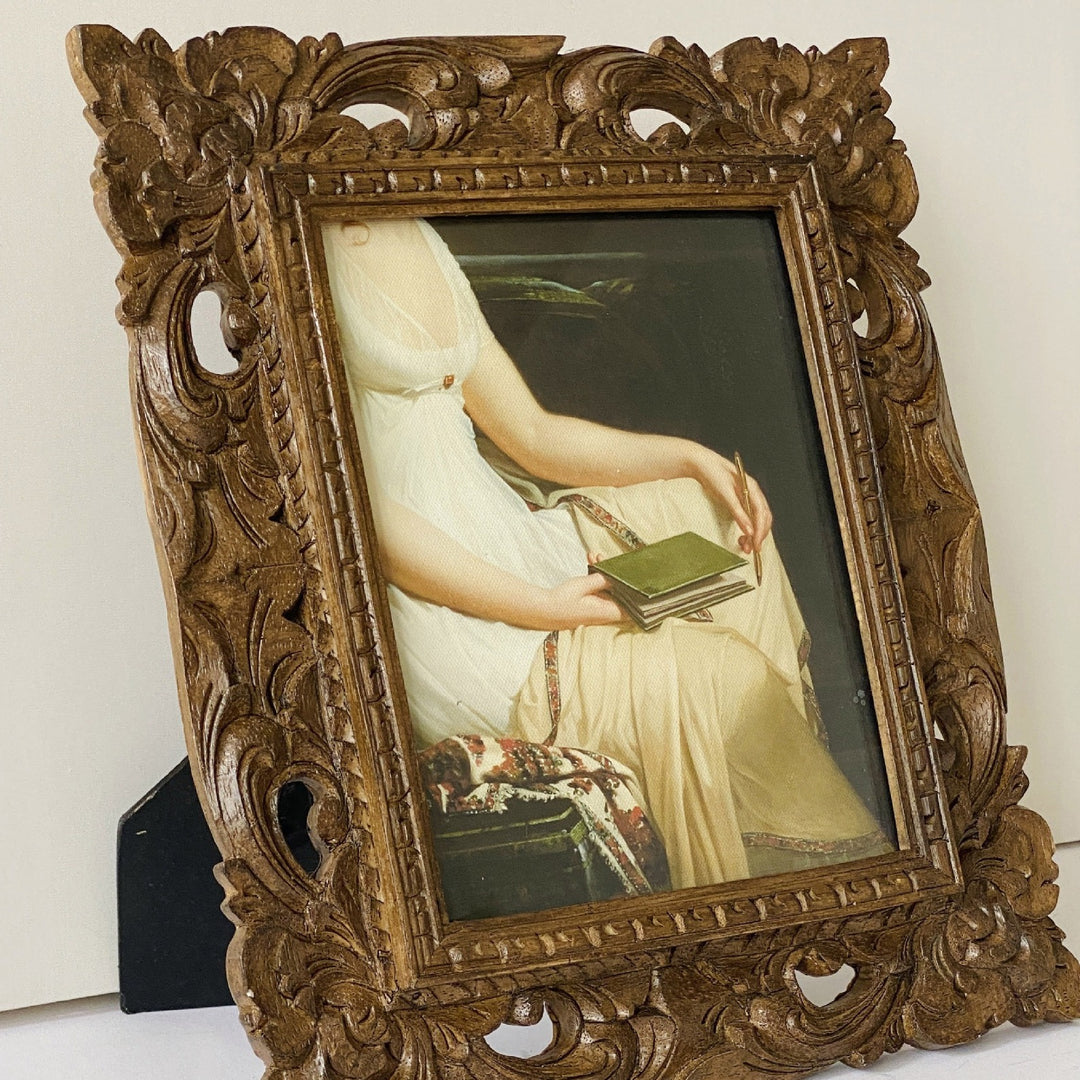 Antique Floral Carved Frame