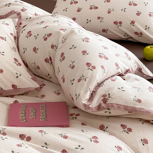 Pink Rose Bedding Set