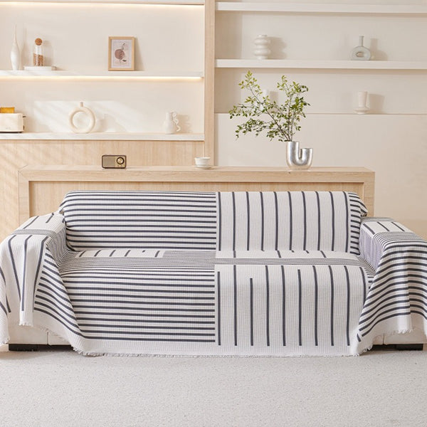 Patchwork Stripe Party Sofa Cover