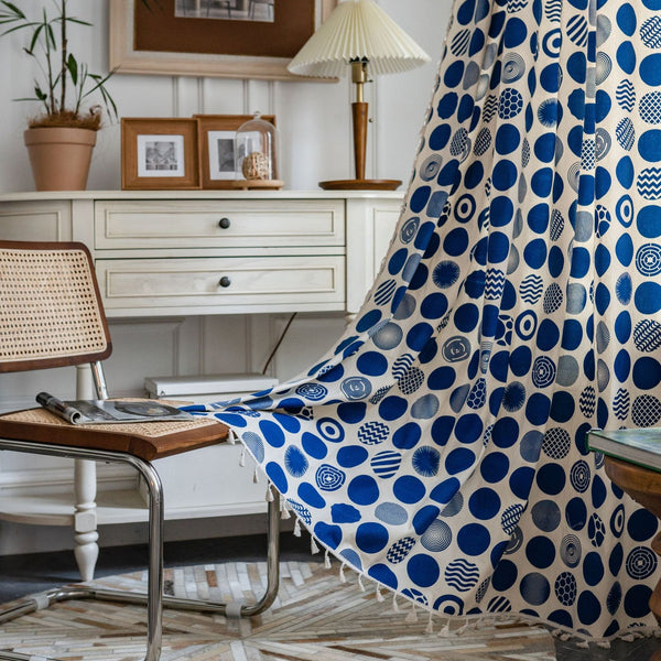 Blue Bubble Curtain