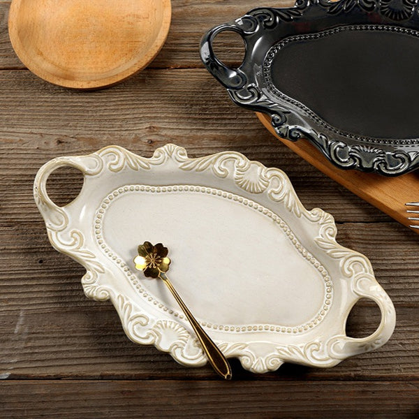 Royal Rococo Ceramic Plate