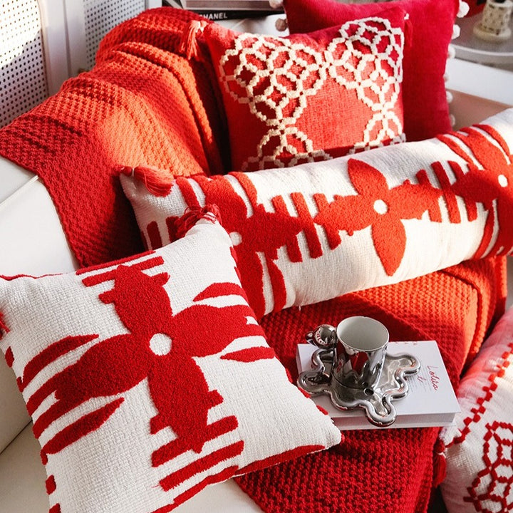 Crimson Knot Cushion Collection