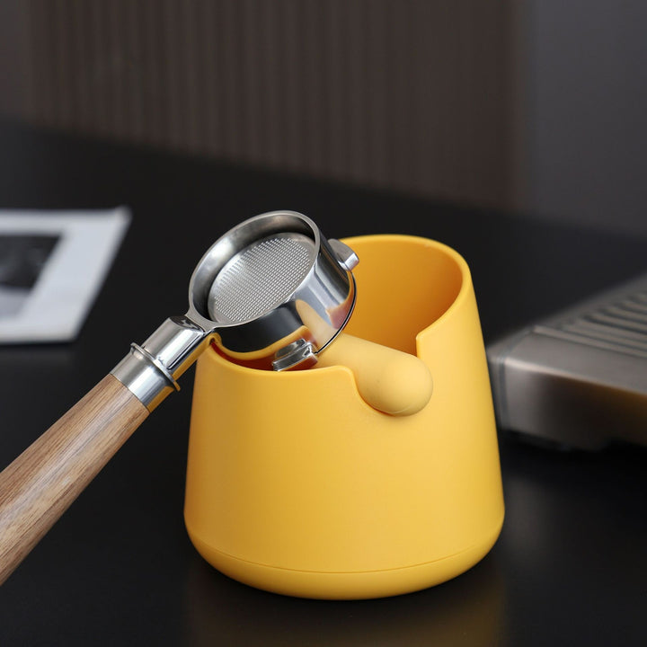 The Daily Grind Mini Yellow Knock Box