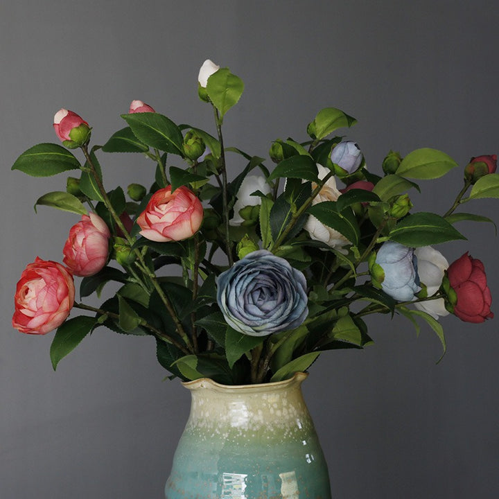 Vintage Art Camellia Bouquet