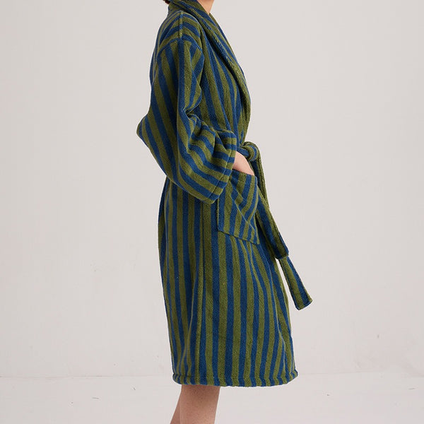 Beach Villa Striped Bathrobe Unisex Collection