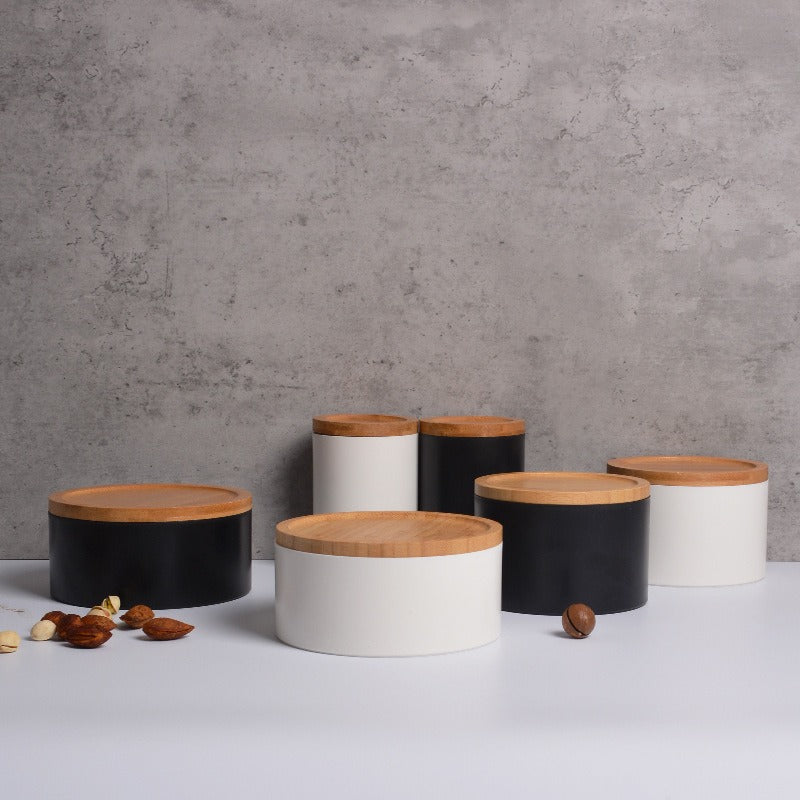 Fresh Bamboo Storage Jar Set