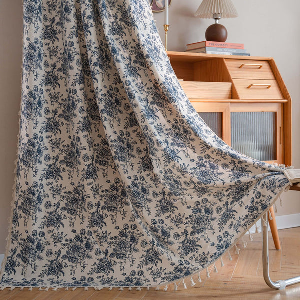 Blue Dream Tassel Curtain