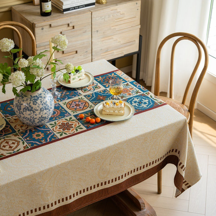Serene Patchwork Tablecloth