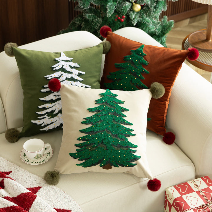 Xmas Tree Square Cushion
