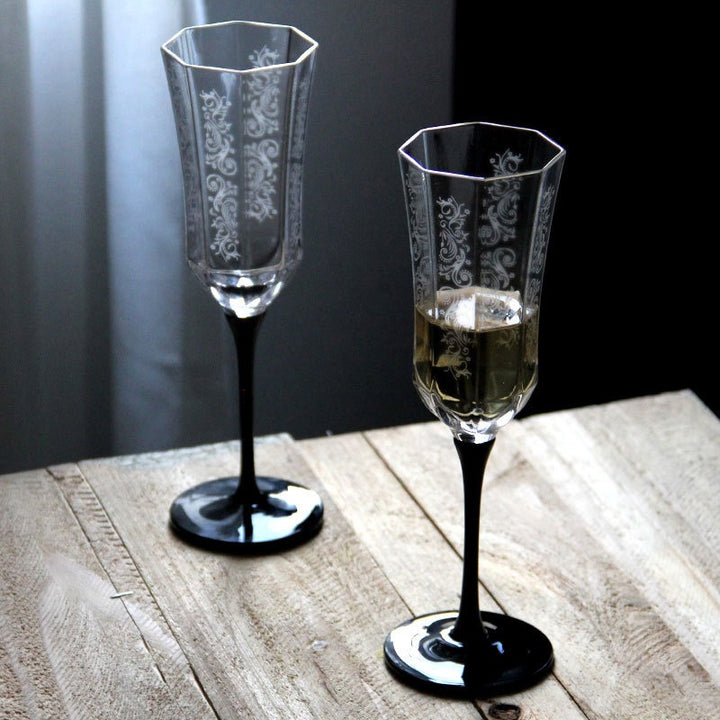 Lisbon Midnight Wine Glass Set