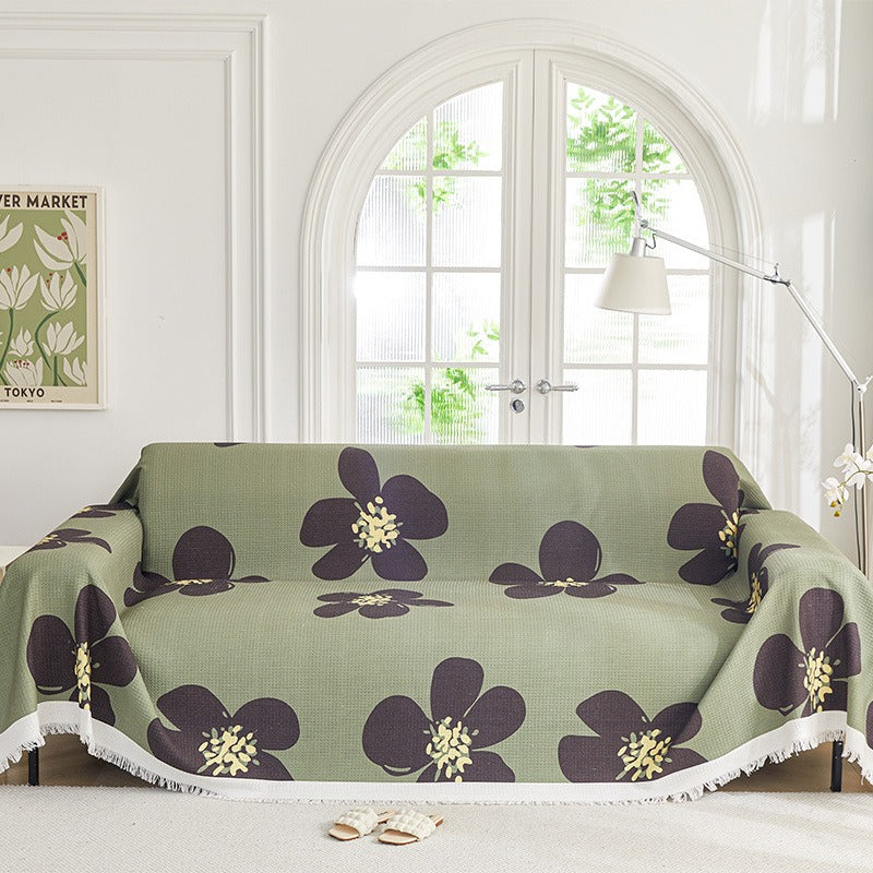 Vivid Floral Sofa Cover