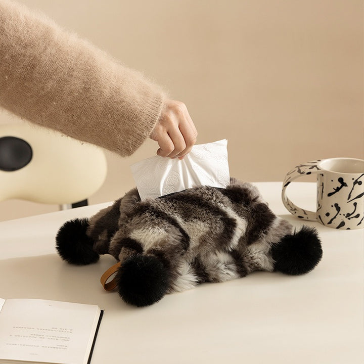 Cozy Fur Tissue Bag