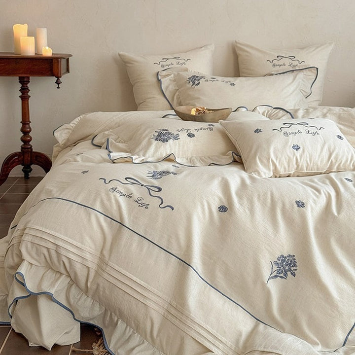 Simple Life Floral Bedding Set