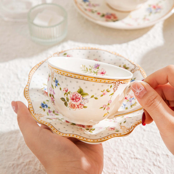 Wave Edge Garden Teacup Set