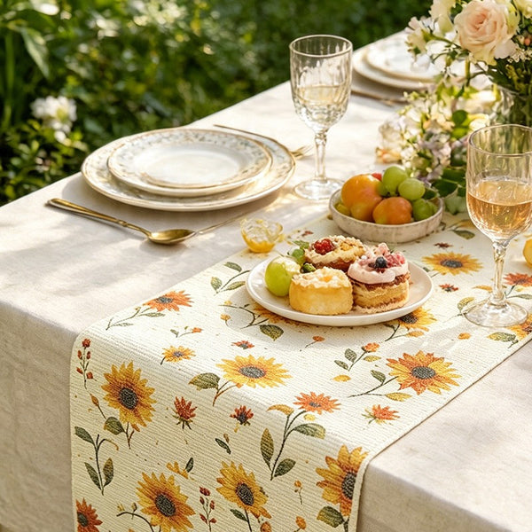 Sunny Sunflower Table Runner