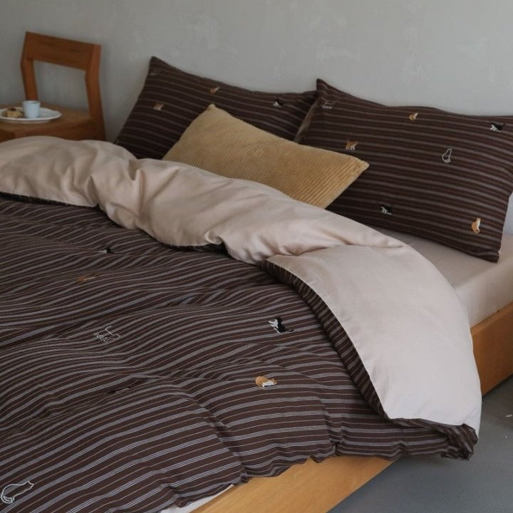 Cinnamon & Cats Bedding Set