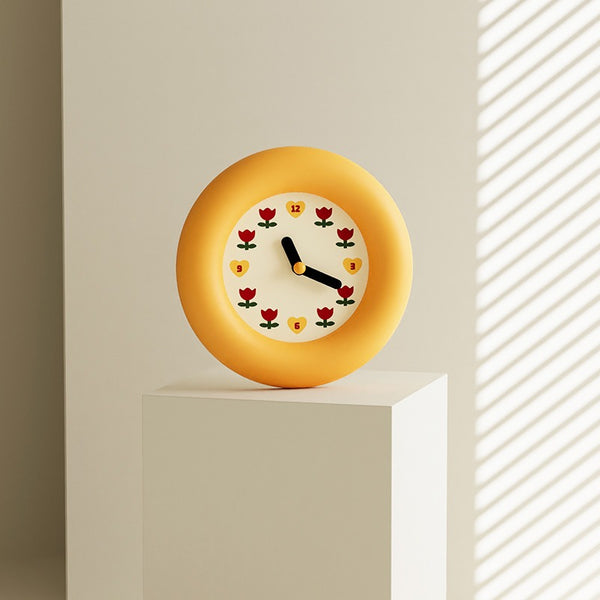 Tulip Puff Pendulum Clock