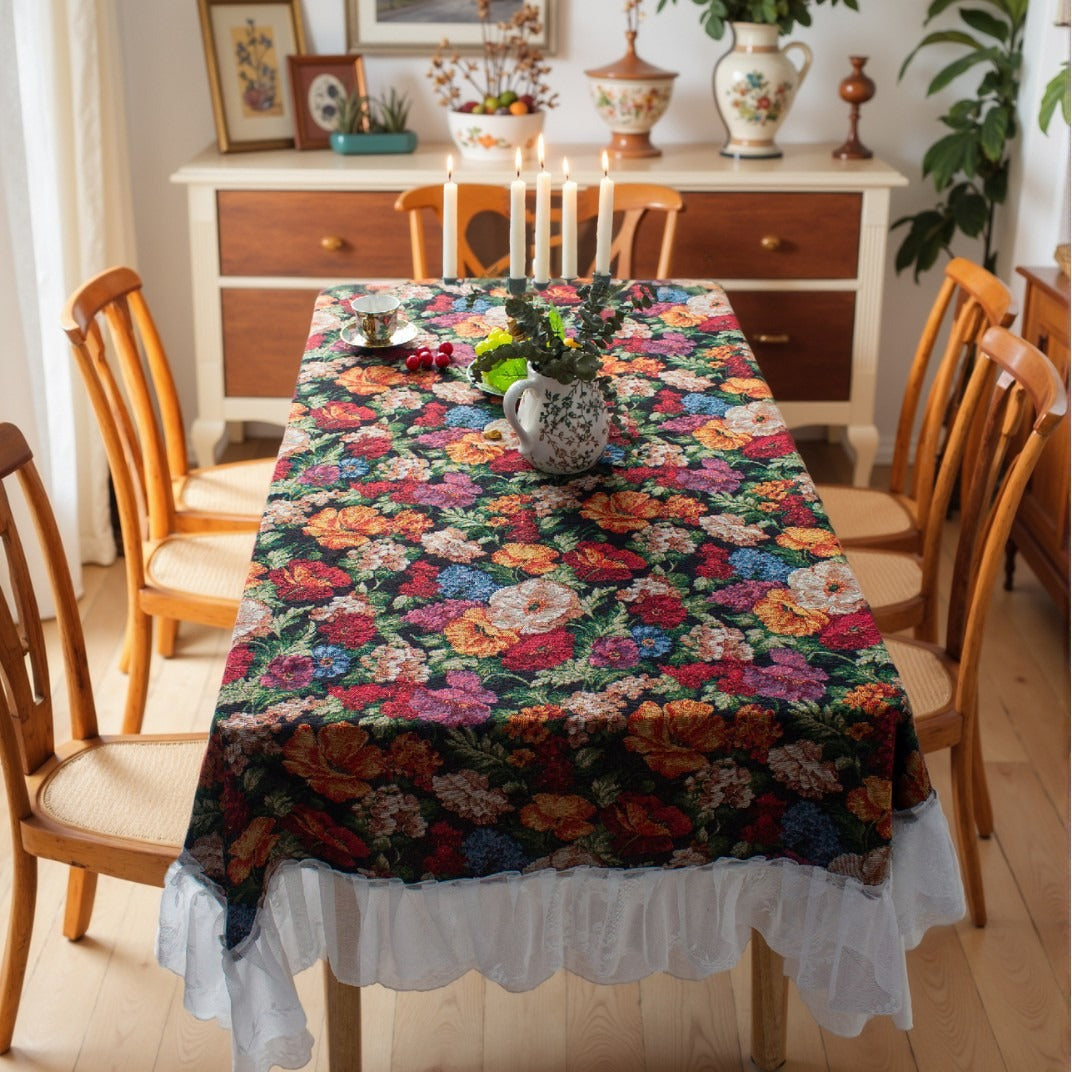Retro Blossoming Table Cloth