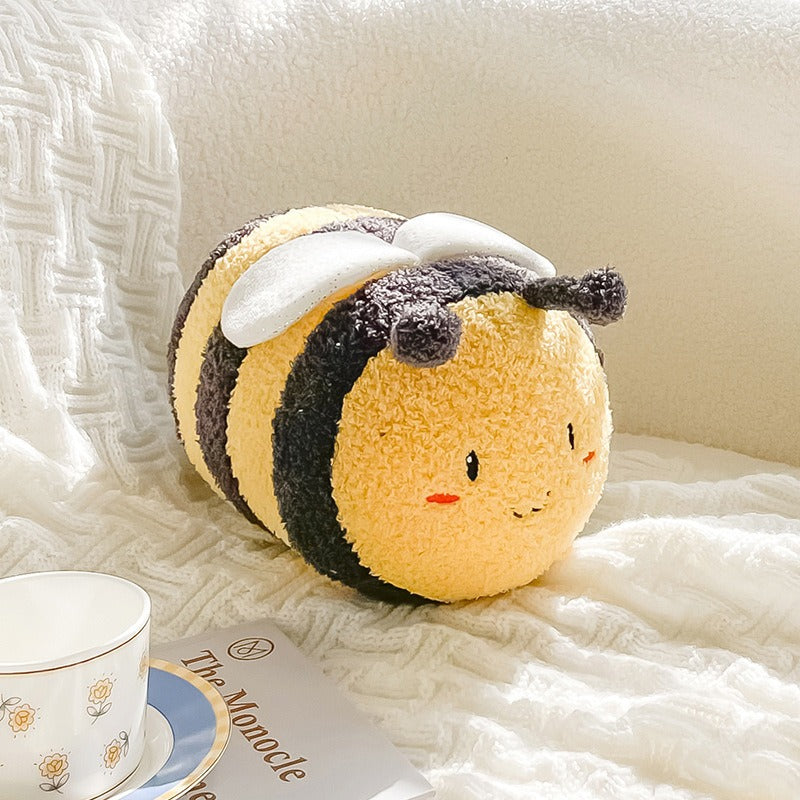 Springtime Flower and Bee Boucle Cushion Collection